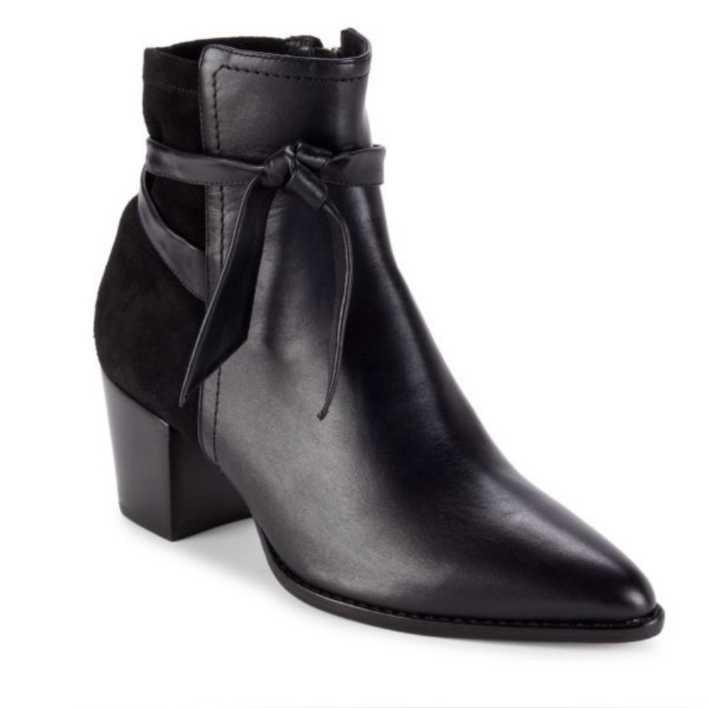 Alexandre Birman Clarita 60 Leather & Suede Booties - New w/o Box